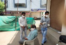 कंटेनमेंट क्षेत्र से बाहर आए व्यक्तियों में एक पाज़िटिव मिला